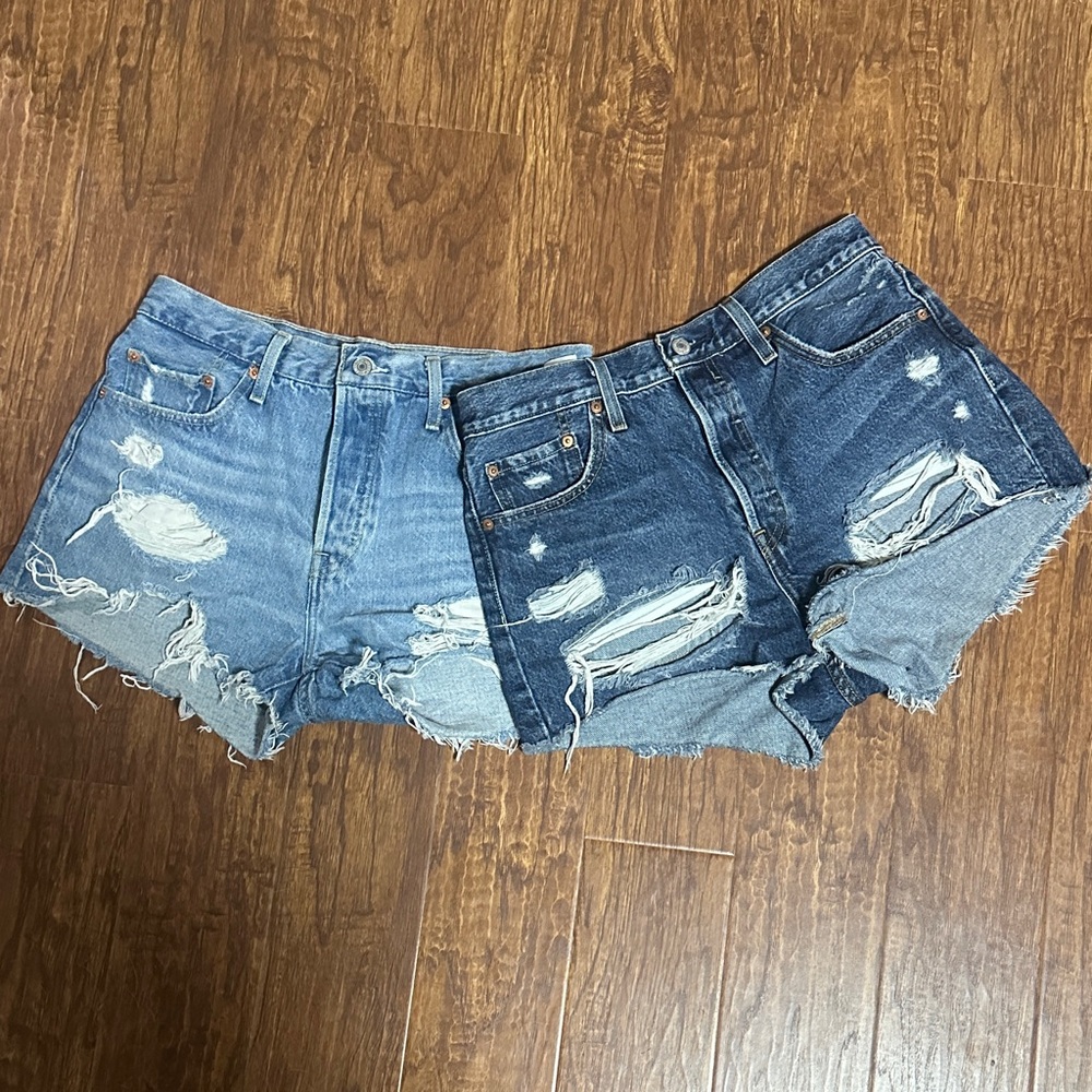 Distressed Denim Women Shorts